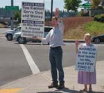 Street Witnessing Gospel Signs